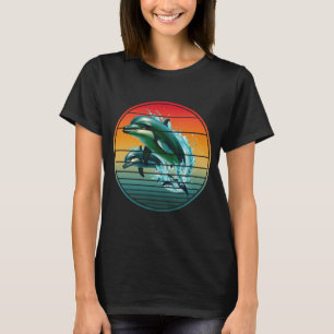 Dino Dolphijn Oceaan Zeewezen Dolfijnen T-shirt