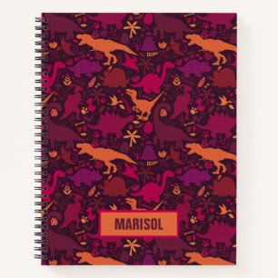 Dino Doodle Silhouetten Kinderen Dinosaurus Notitieboek
