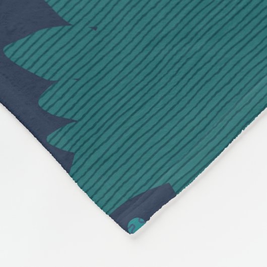 Dino Doodle Silhouettes Kinder Dinosaur Fleece Deken (Hoek)