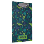 Dino Doodle Silhouettes Kinder Dinosaur Klembord (Rechts)