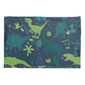 Dino Doodle Silhouettes Kinder Dinosaur Kussensloop (Achterkant)