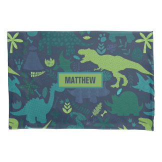 Dino Doodle Silhouettes Kinder Dinosaur Kussensloop