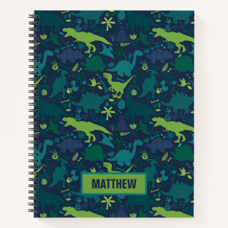 Dino Doodle Silhouettes Kinder Dinosaur Notitieboek