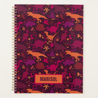 Dino Doodle Silhouettes Kinder Dinosaur Planner