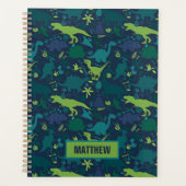 Dino Doodle Silhouettes Kinder Dinosaur Planner (Voorkant)