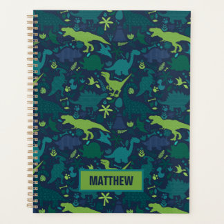 Dino Doodle Silhouettes Kinder Dinosaur Planner