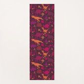 Dino Doodle Silhouettes Kinder Dinosaur Yogamat (Voorkant)