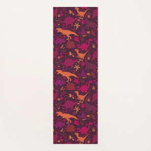 Dino Doodle Silhouettes Kinder Dinosaur Yogamat