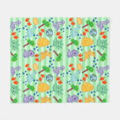 Dino Doodles deken - Kawaii Dinosaur (Voorkant (Horizontaal))