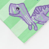 Dino Doodles deken - Kawaii Dinosaur (Hoek)