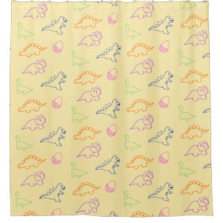 Dino douchegordijnen