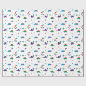 Dino Dreidels Cadeaupapier (Vlak)