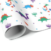 Dino Dreidels Cadeaupapier (Rol Hoek)