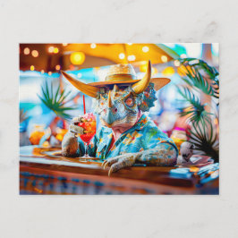 Dino Drink bij Cocktail Bar Feestdagenkaart