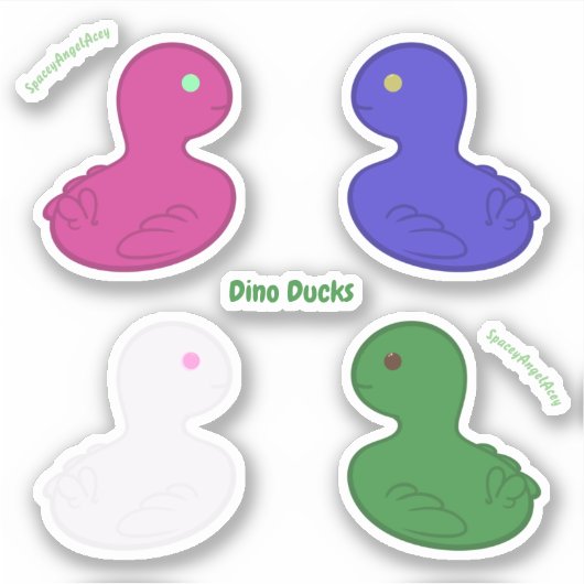 Dino Ducks Sticker Pack (Voorkant)