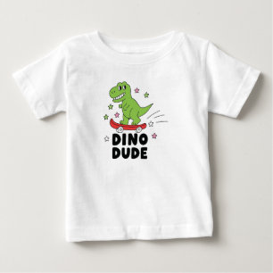 Dino Dude Schattige Dinosaurus Skateboard Kinderen