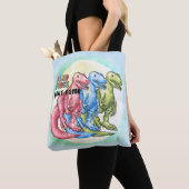 Dino Dudes Dinosaurs Boodschappentas Tote Bag (Dichtbij)