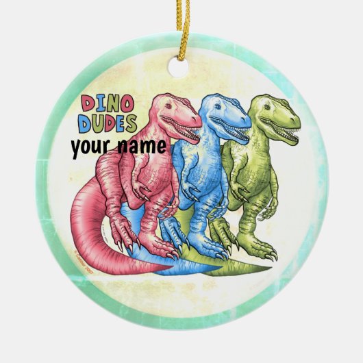 Dino Dudes Dinosaurs ornament (Voorkant)