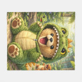 Dino Dylan Fleece Deken (Voorkant (Horizontaal))