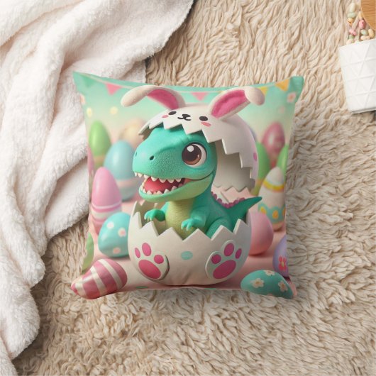 Dino Easter Surprise – Schattigee T-Rex in een Eas Kussen (Deken)