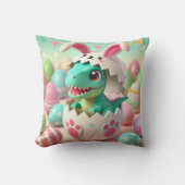 Dino Easter Surprise – Schattigee T-Rex in een Eas Kussen (Voorkant)