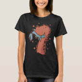 Dino eats a Fish Dinosaur Reptile T-shirt (Voorkant)