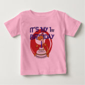 Dino Eerste Verjaardag Tshirts en geschenken (Voorkant)