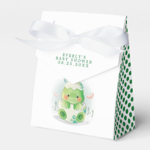 Dino-ei Cute Watercolor Jongens Babyfeestje Bedankdoosjes