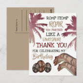 Dino Eieren, Verjaardag van de Dinosaurus van de K Briefkaart (Voorkant / Achterkant)