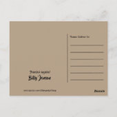 Dino Eieren, Verjaardag van de Dinosaurus van de K Briefkaart (Achterkant)