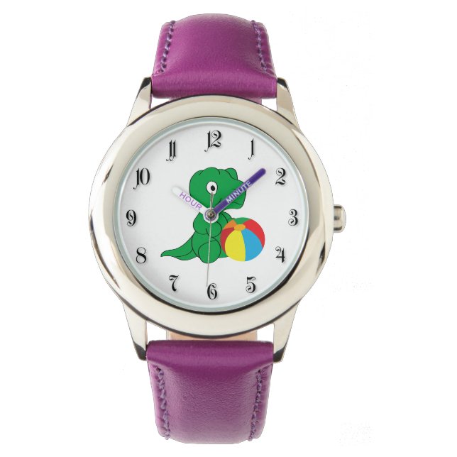 Dino en bal horloge (Voorkant)