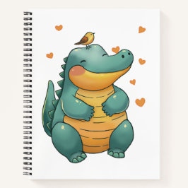 Dino en kleine vogelvrienden notitieboek