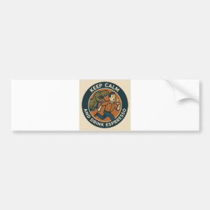 Dino Espresso Bumpersticker
