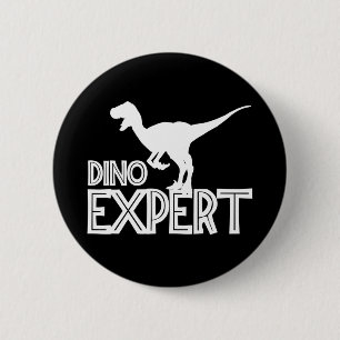 Dino Expert - Dinosaur Lovers Ronde Button 5,7 Cm