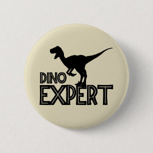 Dino Expert - Dinosaur Lovers Ronde Button 5,7 Cm