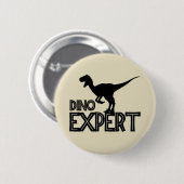 Dino Expert - Dinosaur Lovers Ronde Button 5,7 Cm (Voorkant /achterkant)