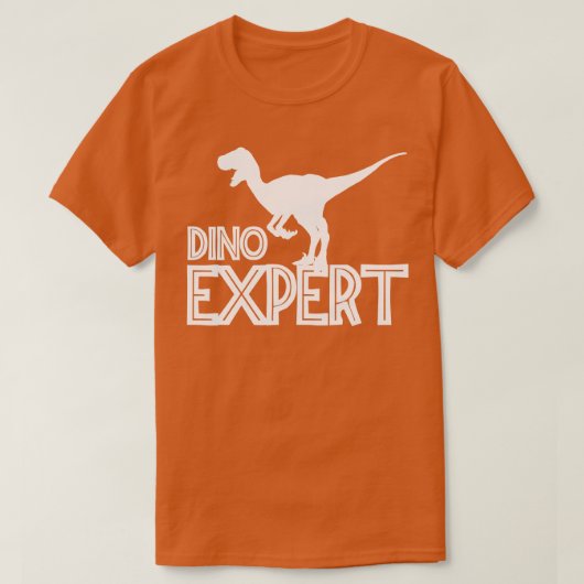 Dino expert voor dinosaurusliefhebber t-shirt (Design voorkant)