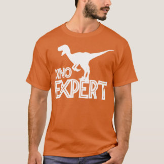 Dino expert voor dinosaurusliefhebber t-shirt