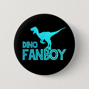 Dino Fanboy - Dinosaur Lover Ronde Button 5,7 Cm