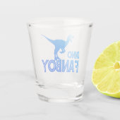 Dino Fanboy - Dinosaur Lover Shot Glas (Achterkant)