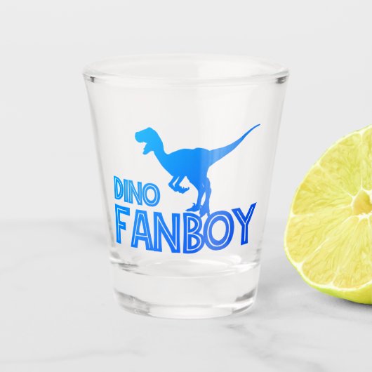 Dino Fanboy - Dinosaur Lover Shot Glas (Voorkant)