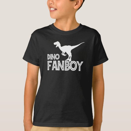 Dino Fanboy - Dinosaur Lover T-Shirt (Voorkant)