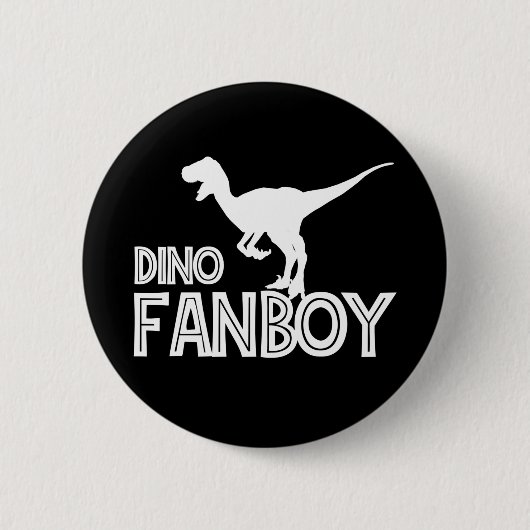 Dino Fanboy - Dinosaurliefhebber Ronde Button 5,7 Cm (Voorkant)
