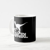 Dino Fangirl - Dinosaur Lover Koffiemok (Voorkant links)