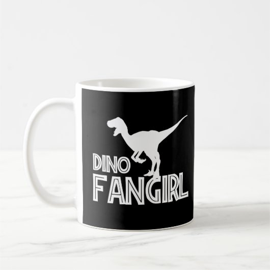 Dino Fangirl - Dinosaur Lover Koffiemok (Links)