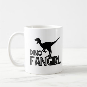 Dino Fangirl - Dinosaur Lover Koffiemok