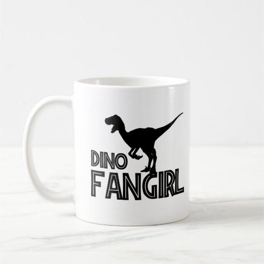 Dino Fangirl - Dinosaur Lover Koffiemok (Links)
