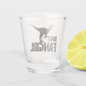 Dino Fangirl - Dinosaur Lover Shot Glas (Achterkant)