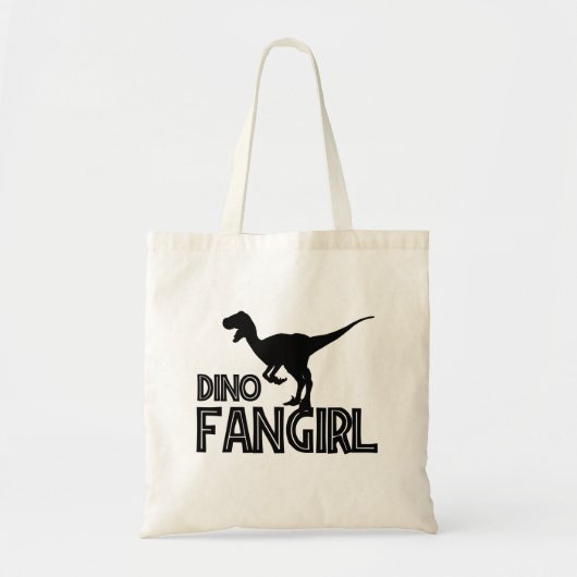 Dino Fangirl - Dinosaur Lover Tote Bag (Voorkant)