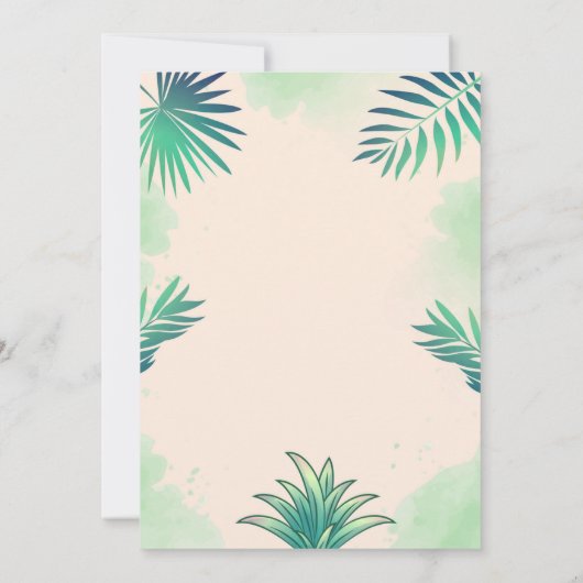 Dino Feest | Cute Dinosaurs Verjaardagsuitnodiging Kaart (Achterkant)